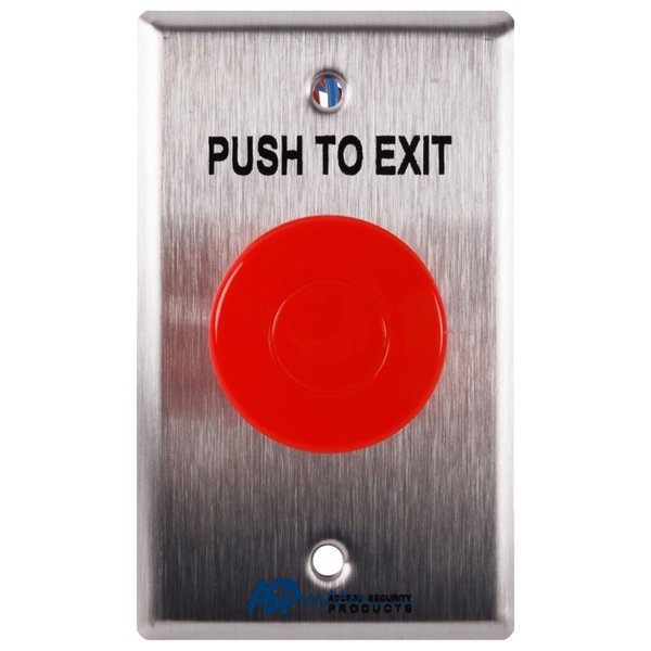 Alarm Controls Adjust Delay Push Button Pnu Red ASP-14 RED BTTN
